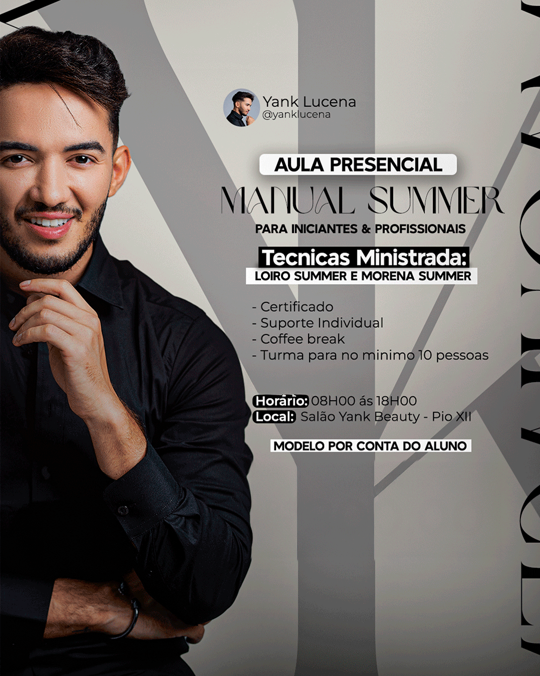 Banner de cliente cabelereiro