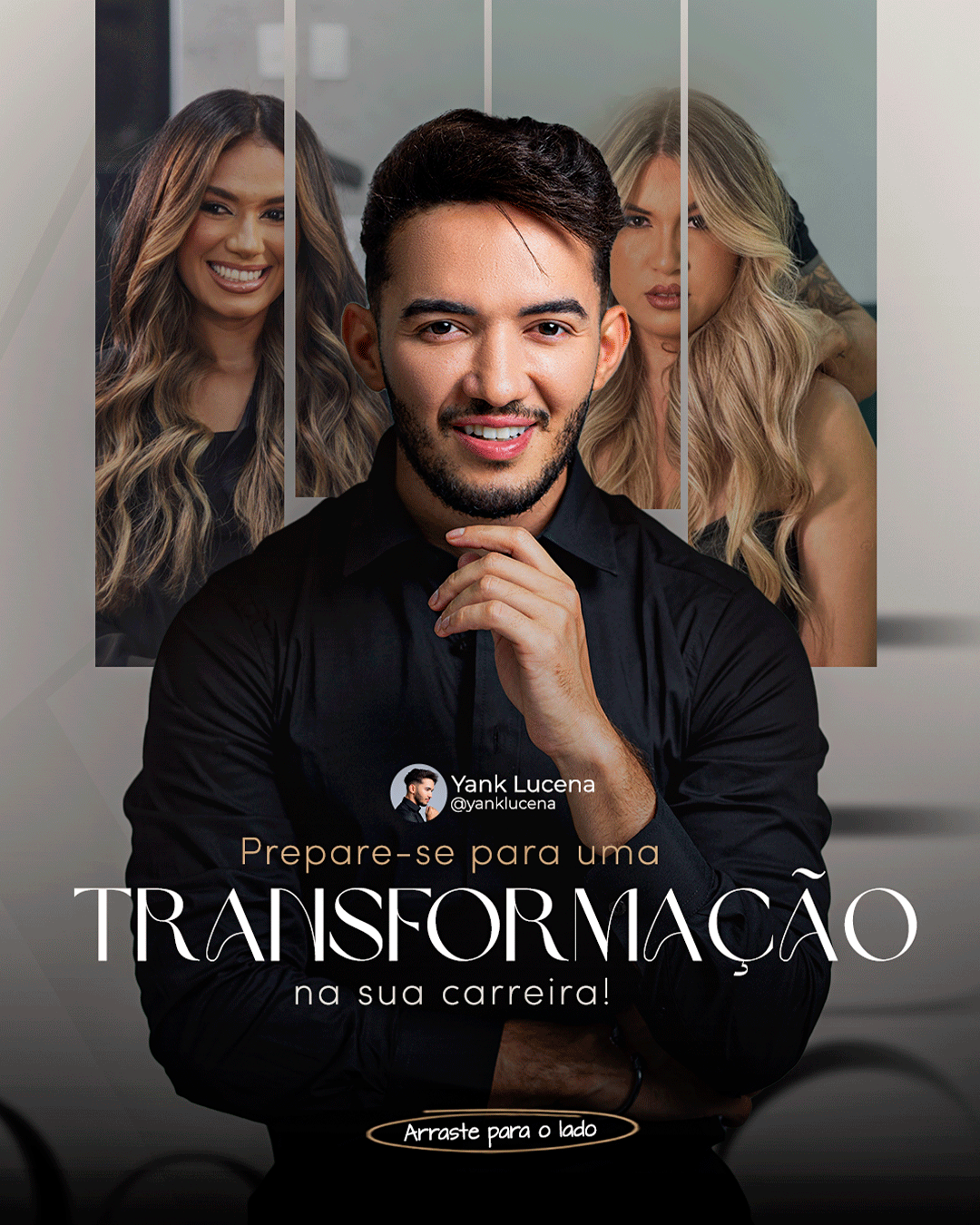 Banner de cliente de cabelereiro